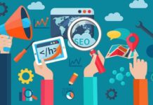 11 põhjust miks oma kodulehelt otsingumootoritele optimeerida Erinevad käed tegemas SEO-ga seotud asju.